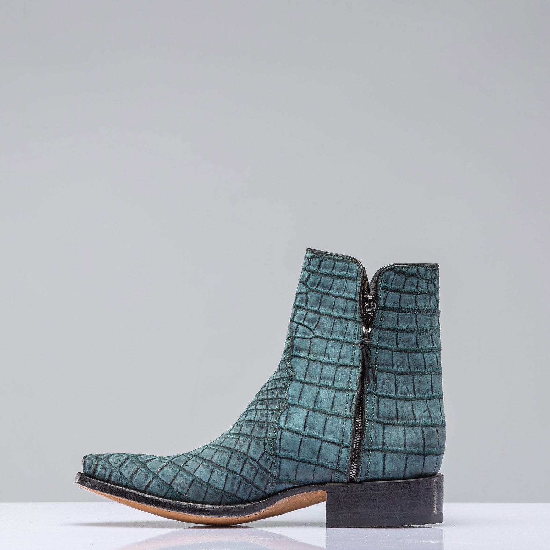 Sato Sueded Gator Zorro In Teal - Image 4