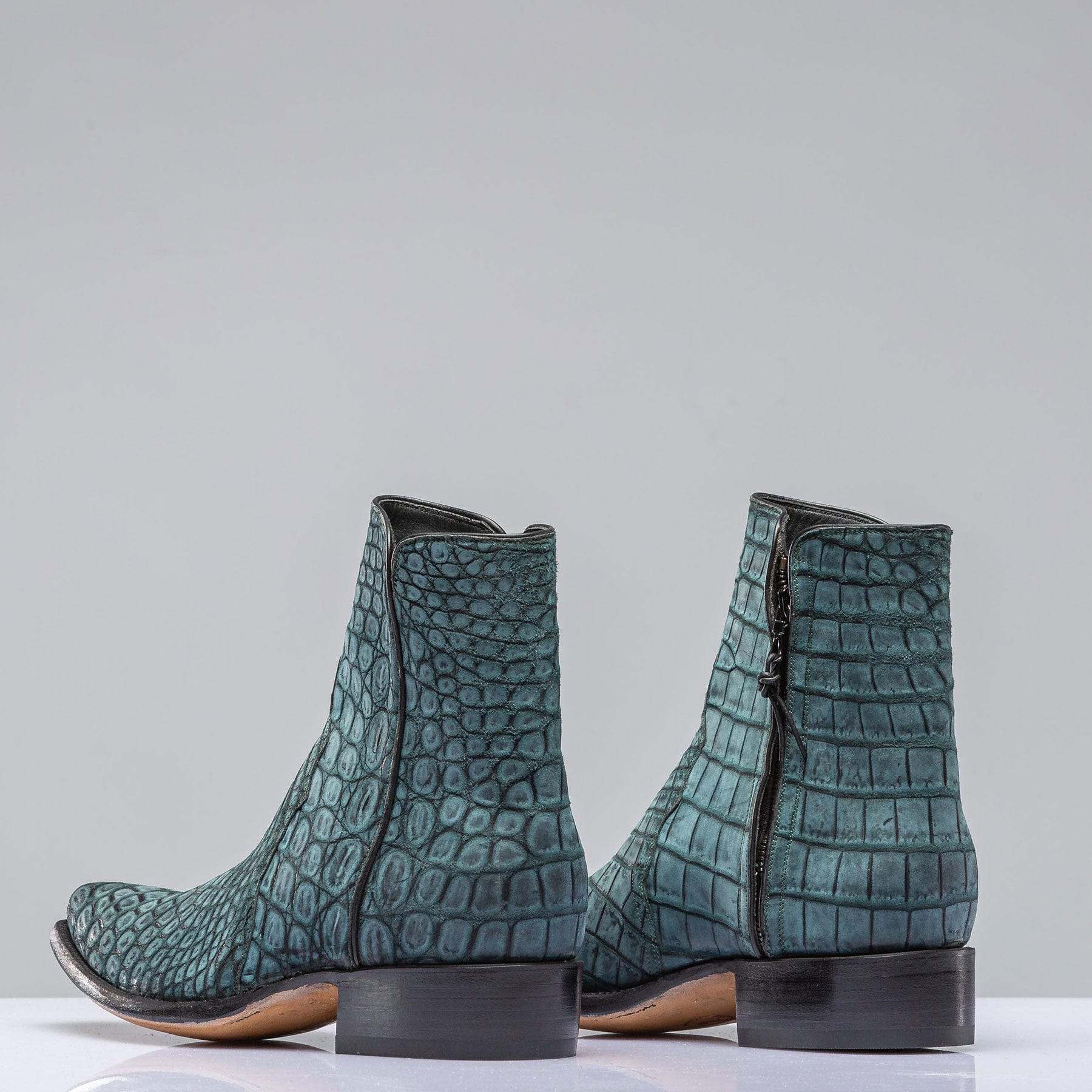 Sato Sueded Gator Zorro In Teal - Image 5