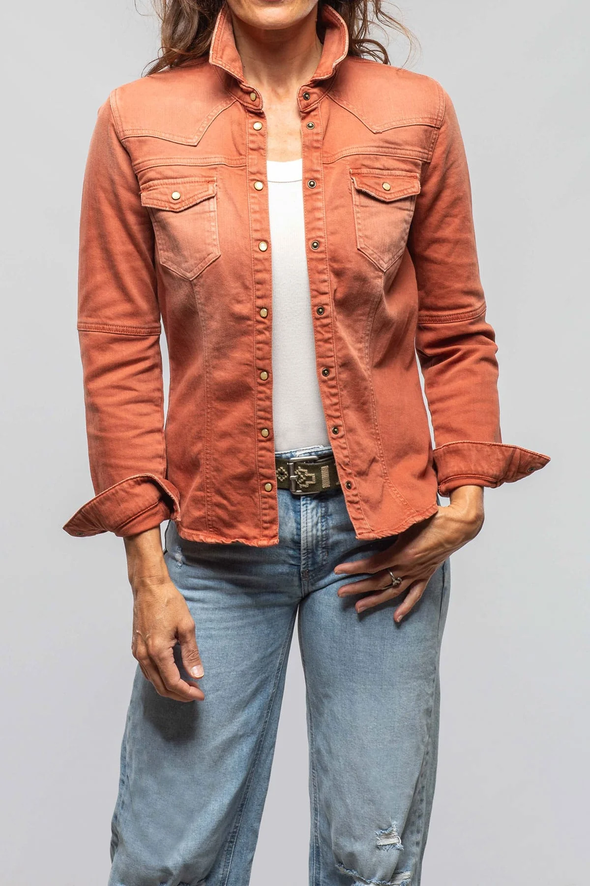 Sweetwater Denim Shirt In Coccio - Image 3