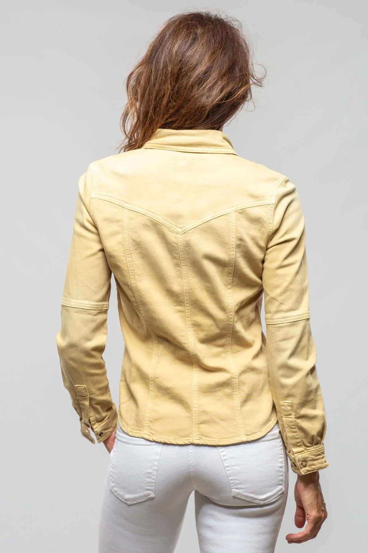 Sweetwater Denim Shirt in Lemon - Image 6