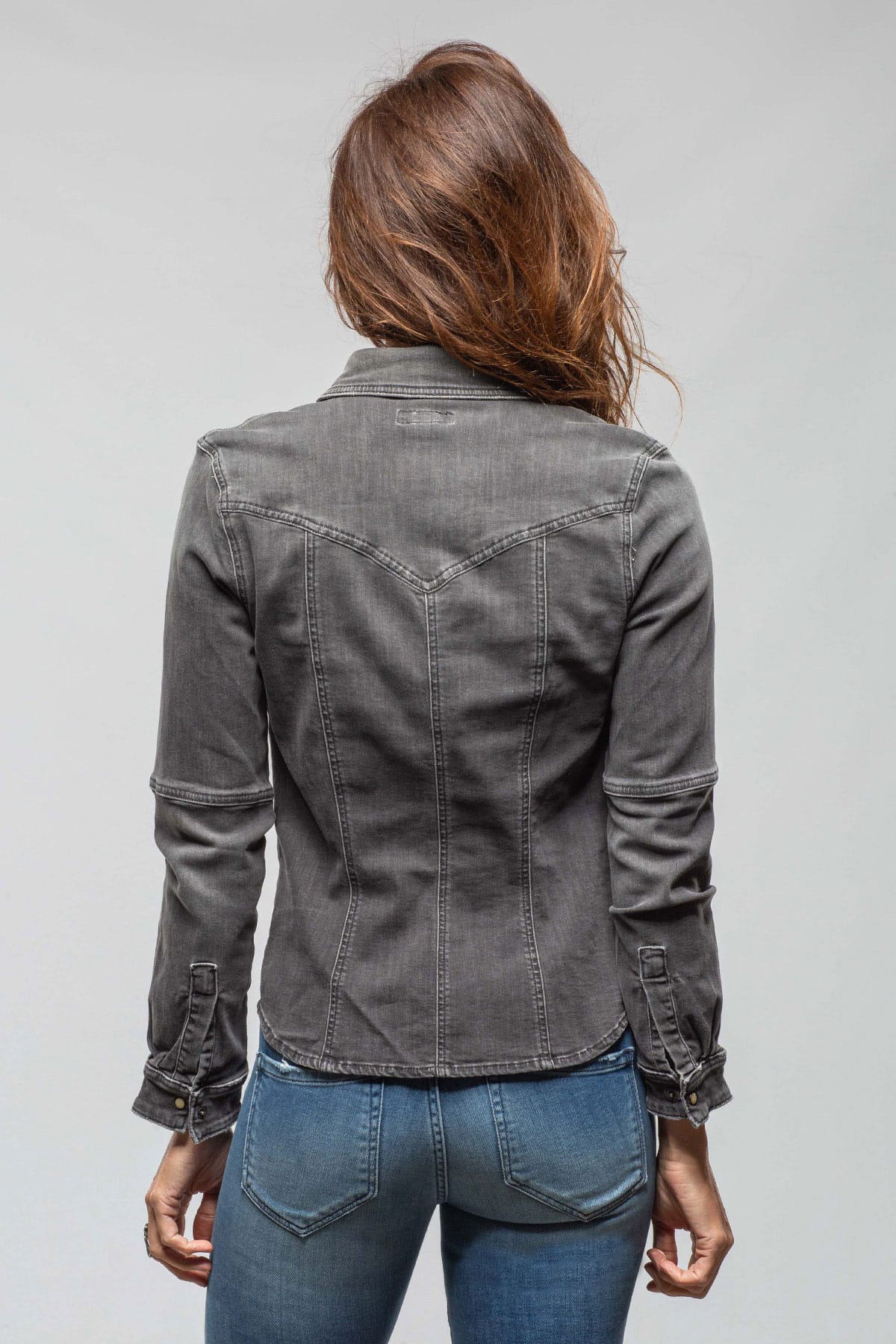 Sweetwater Denim Shirt In Mid-Grey - Image 6