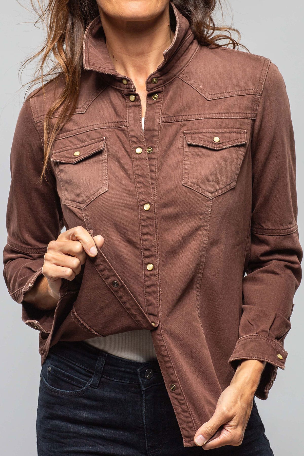 Sweetwater Denim Shirt In Mogano - Image 2