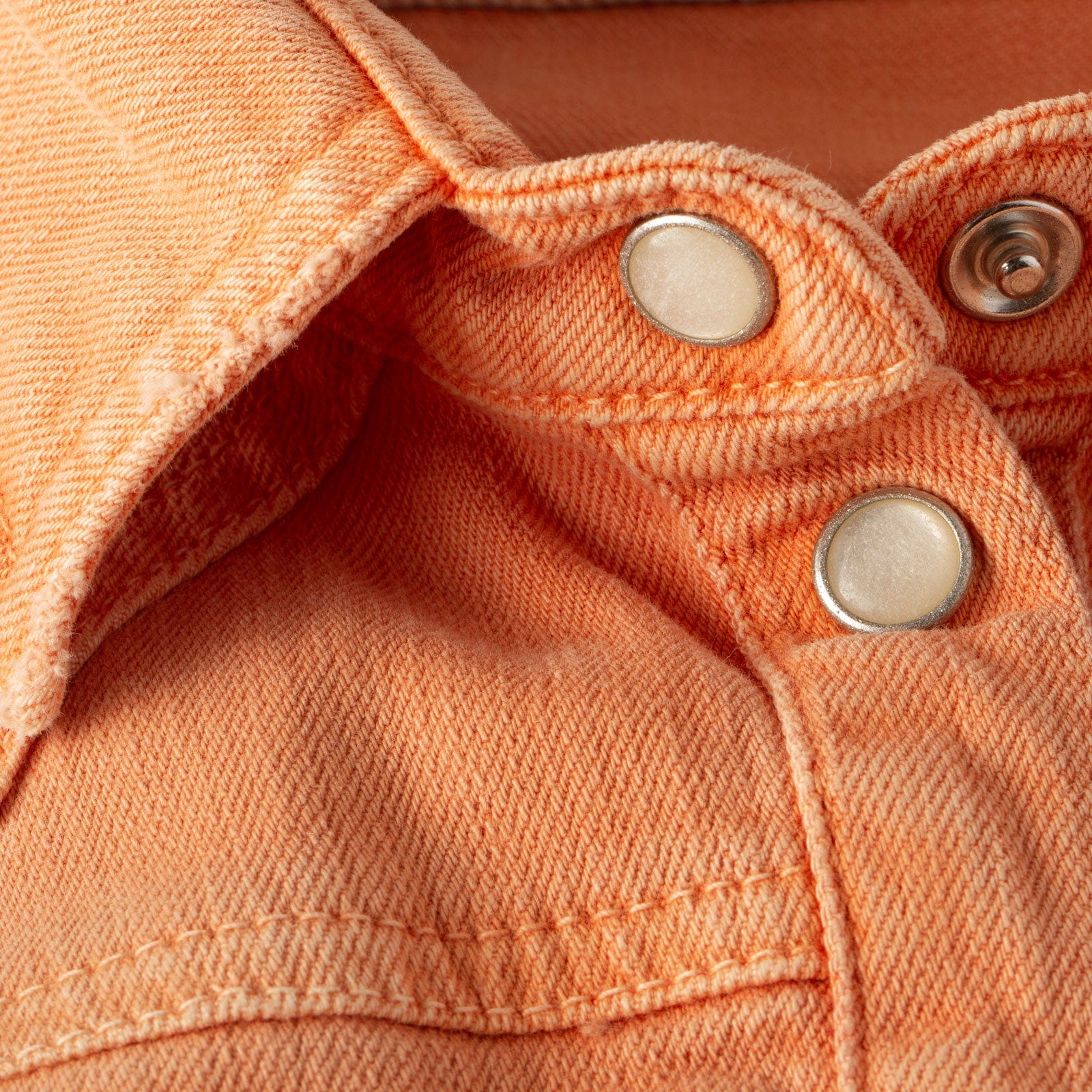 Sweetwater Denim Shirt In Tangerine - Image 8