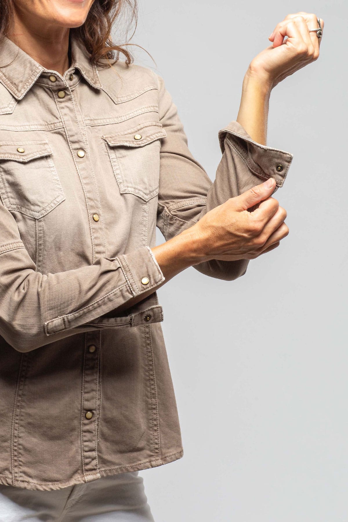 Sweetwater Denim Shirt In Tortora - Image 4