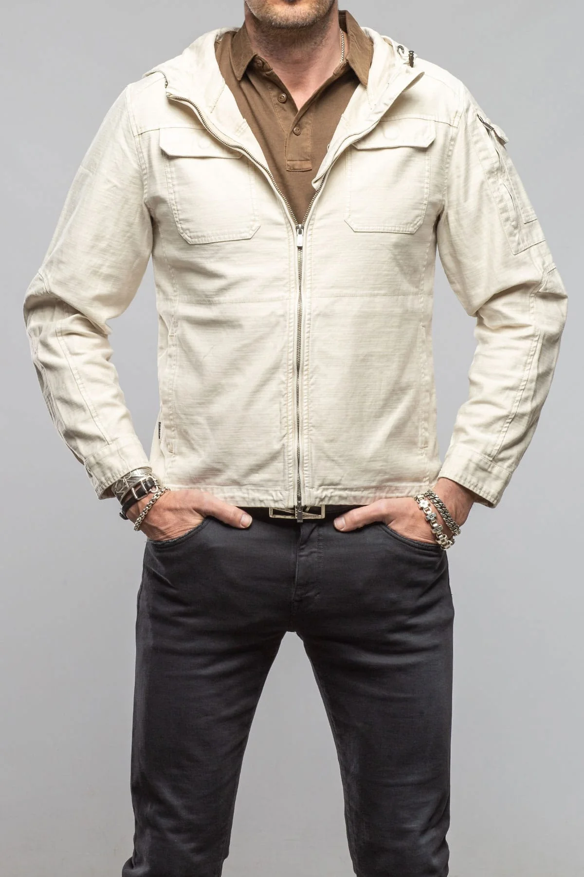 Taiwan Cargo Hoodie In Khaki