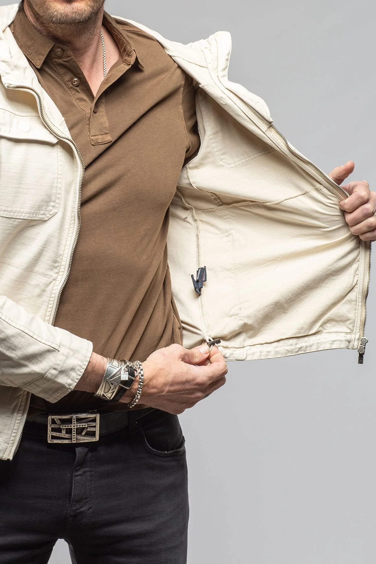 Taiwan Cargo Hoodie In Khaki - Image 7