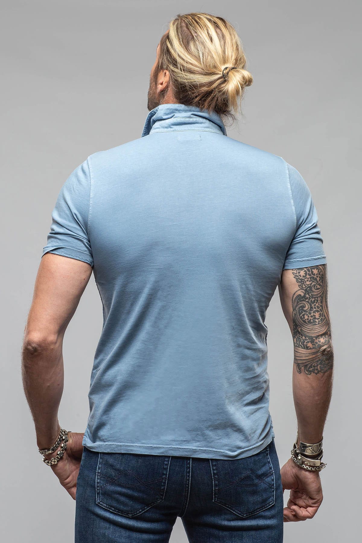 Tauranga Polo In Ashley Blue - Image 4