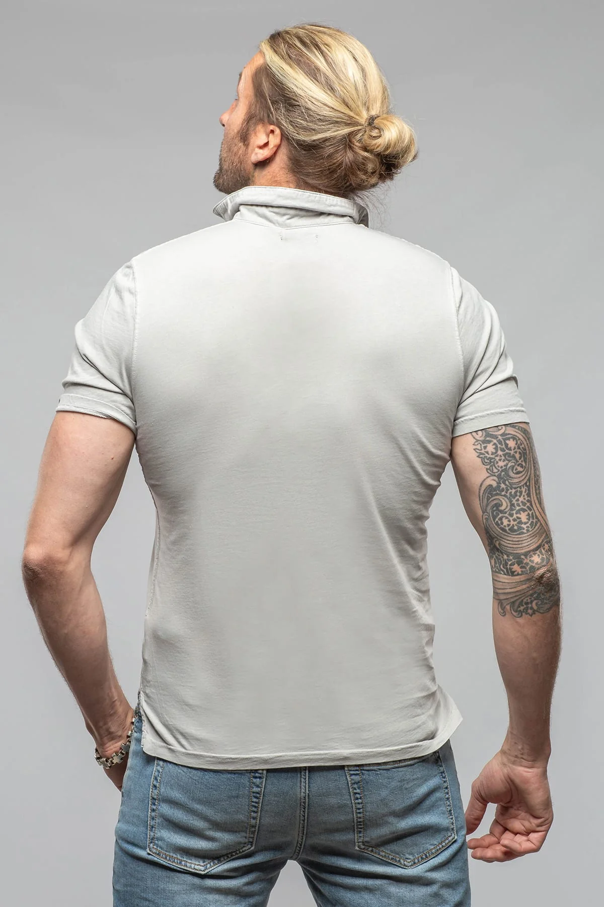 Tauranga Polo In Grey Violet - Image 4