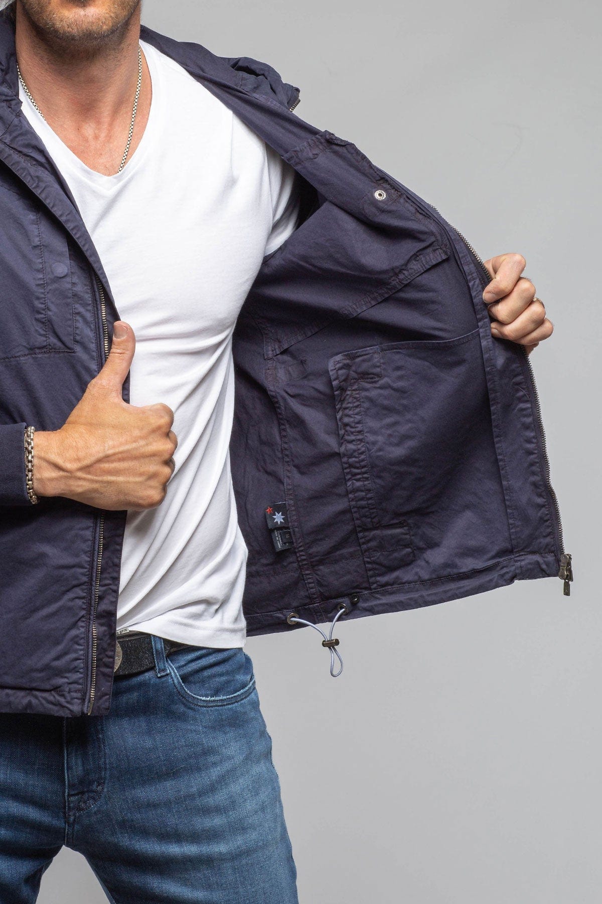 Tavalu Utility Hoodie In Dark Navy - Image 7