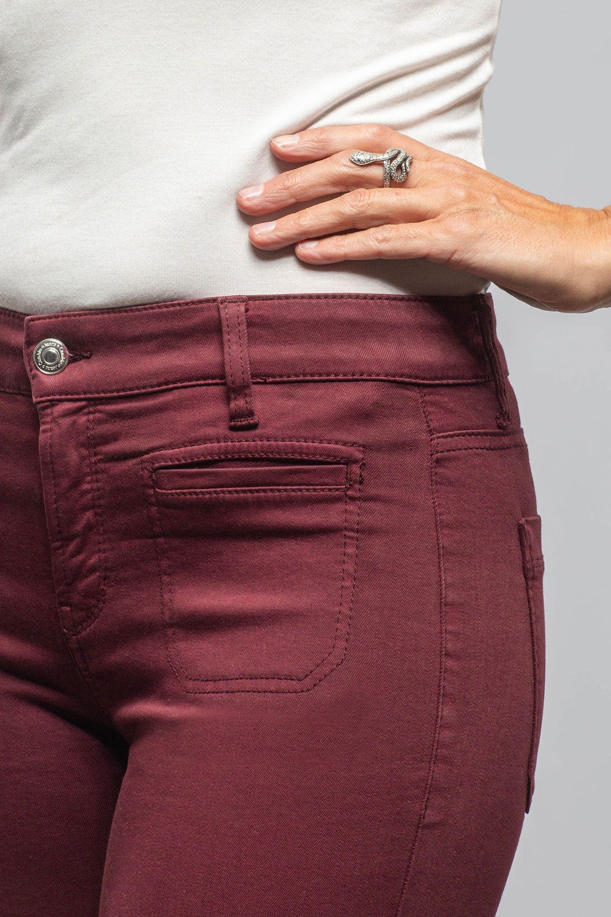 Tess Patch Pockets In Bordeaux - Image 4