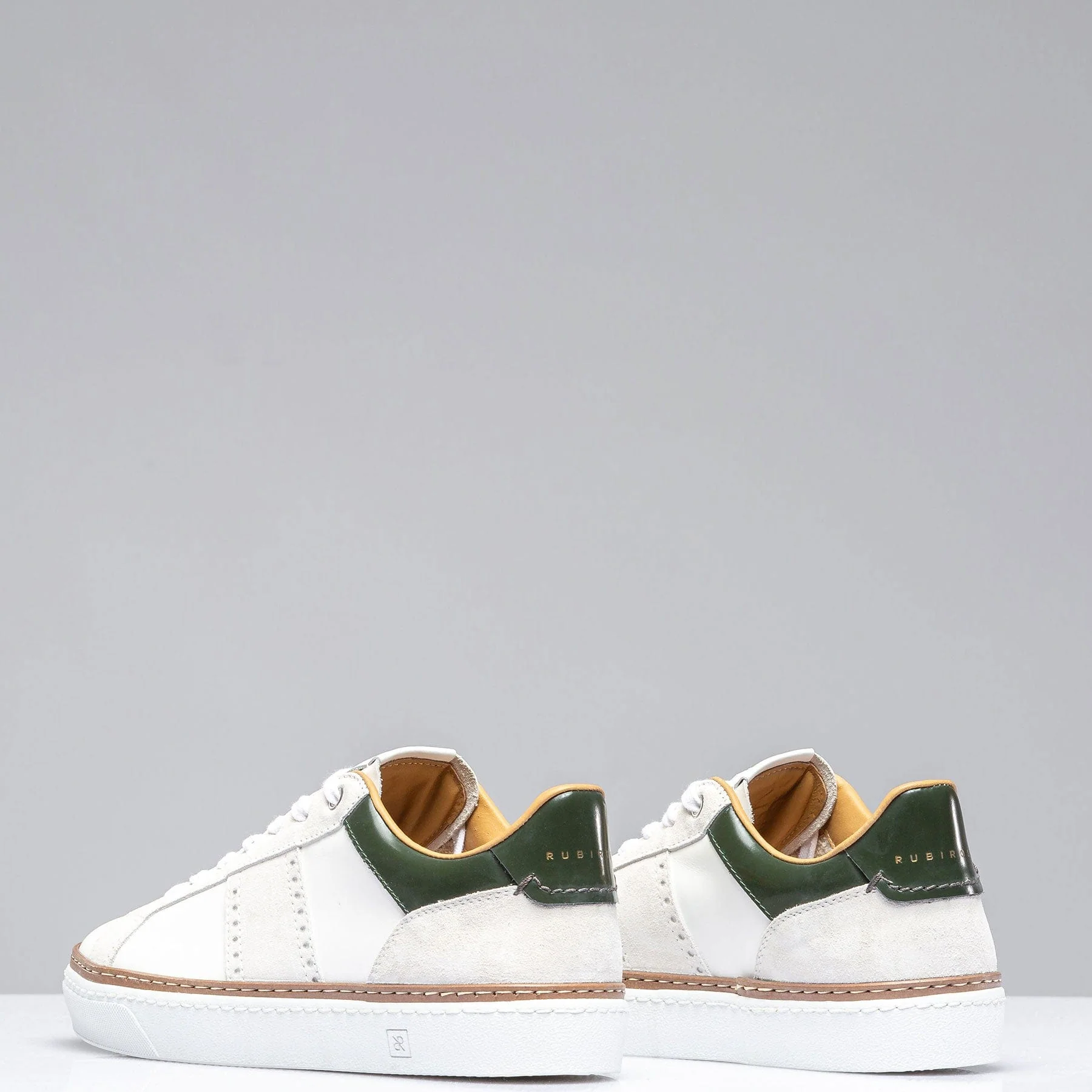 The Mustang Shoe In White/Green - Image 5