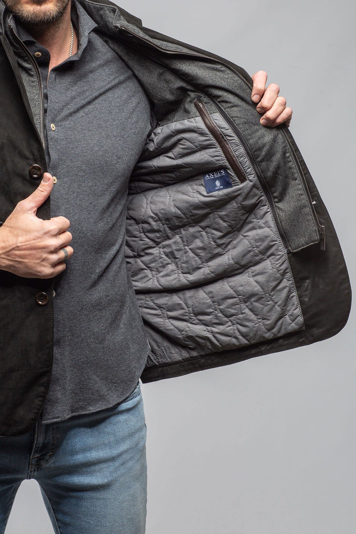 Tiguan Suede Jacket In Black - Image 7