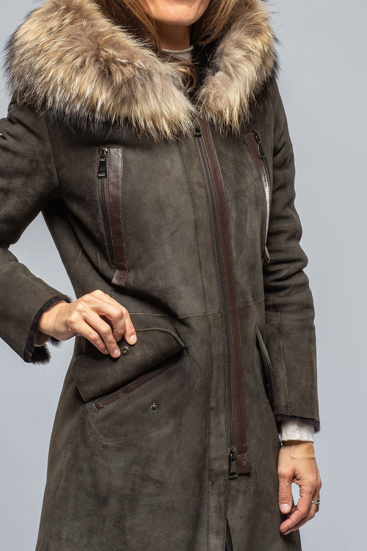 Timber Hooded Shearling Parka - Image 3