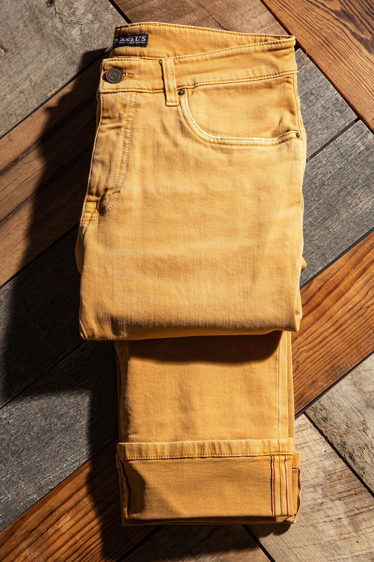 Tucson Selvedge Denim In Ocra - Image 2