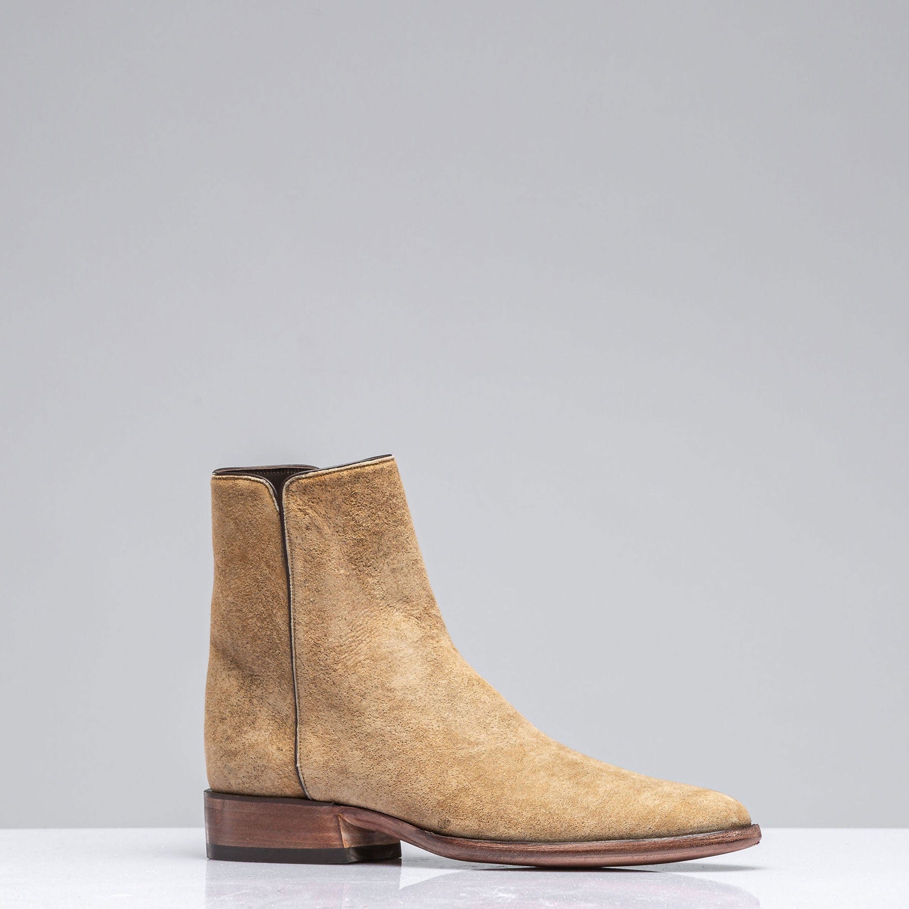Ashland Vintage Tan Suede Round Toe Zorro