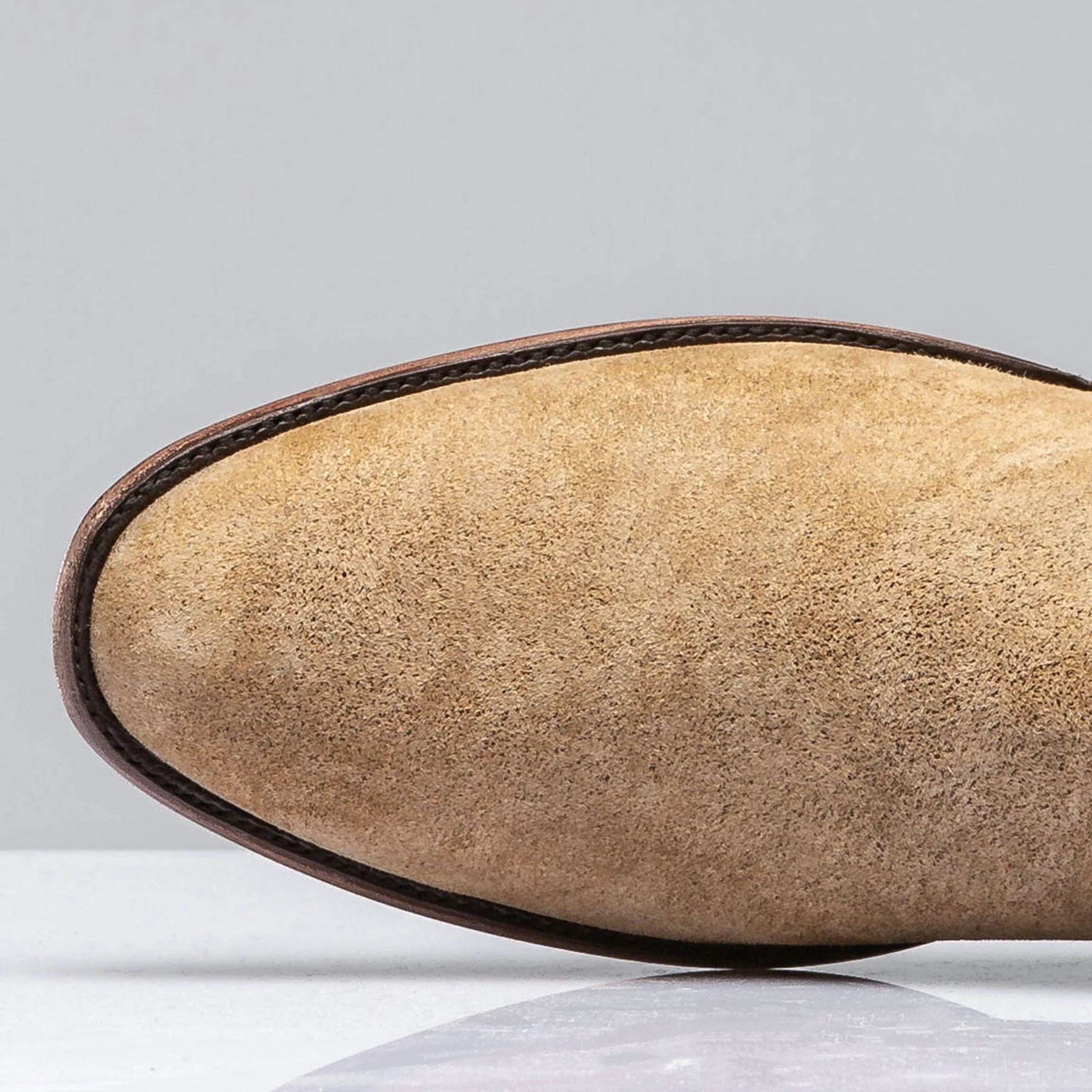 Ashland Vintage Tan Suede Round Toe Zorro - Image 3
