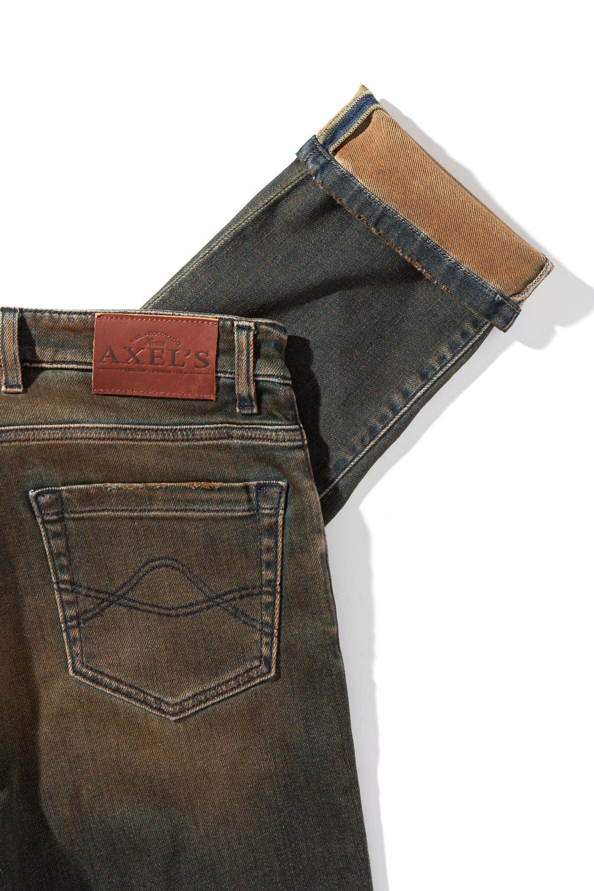 Waylon Over-Dyed Stretch Denim In Cannella - Image 3