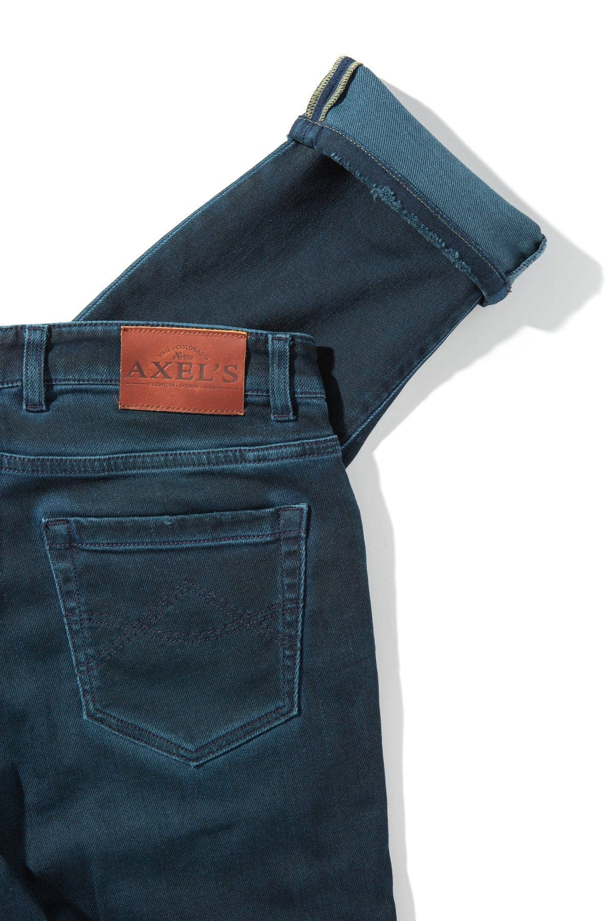 Waylon Over-Dyed Stretch Denim In Petroleo - Image 3