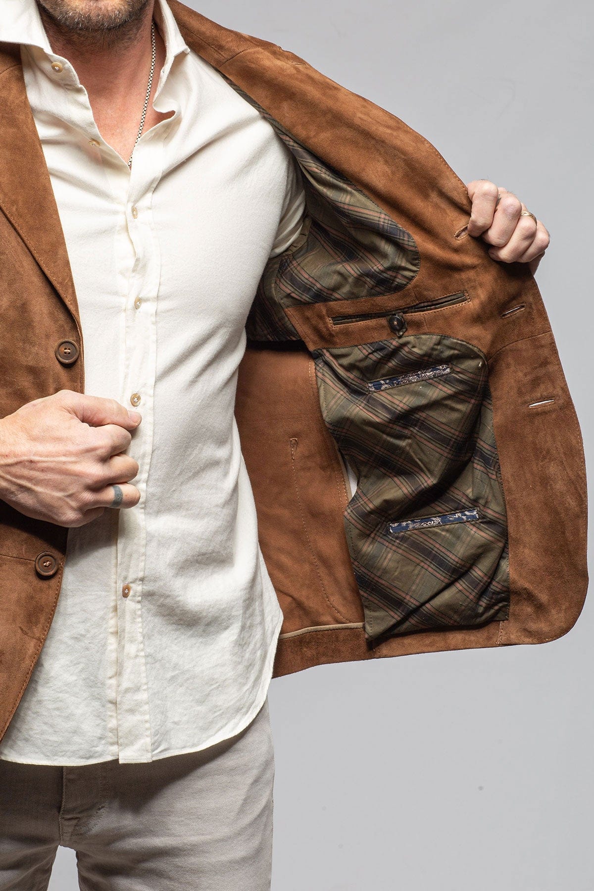 Woodford Blazer In Tobacco - Image 3