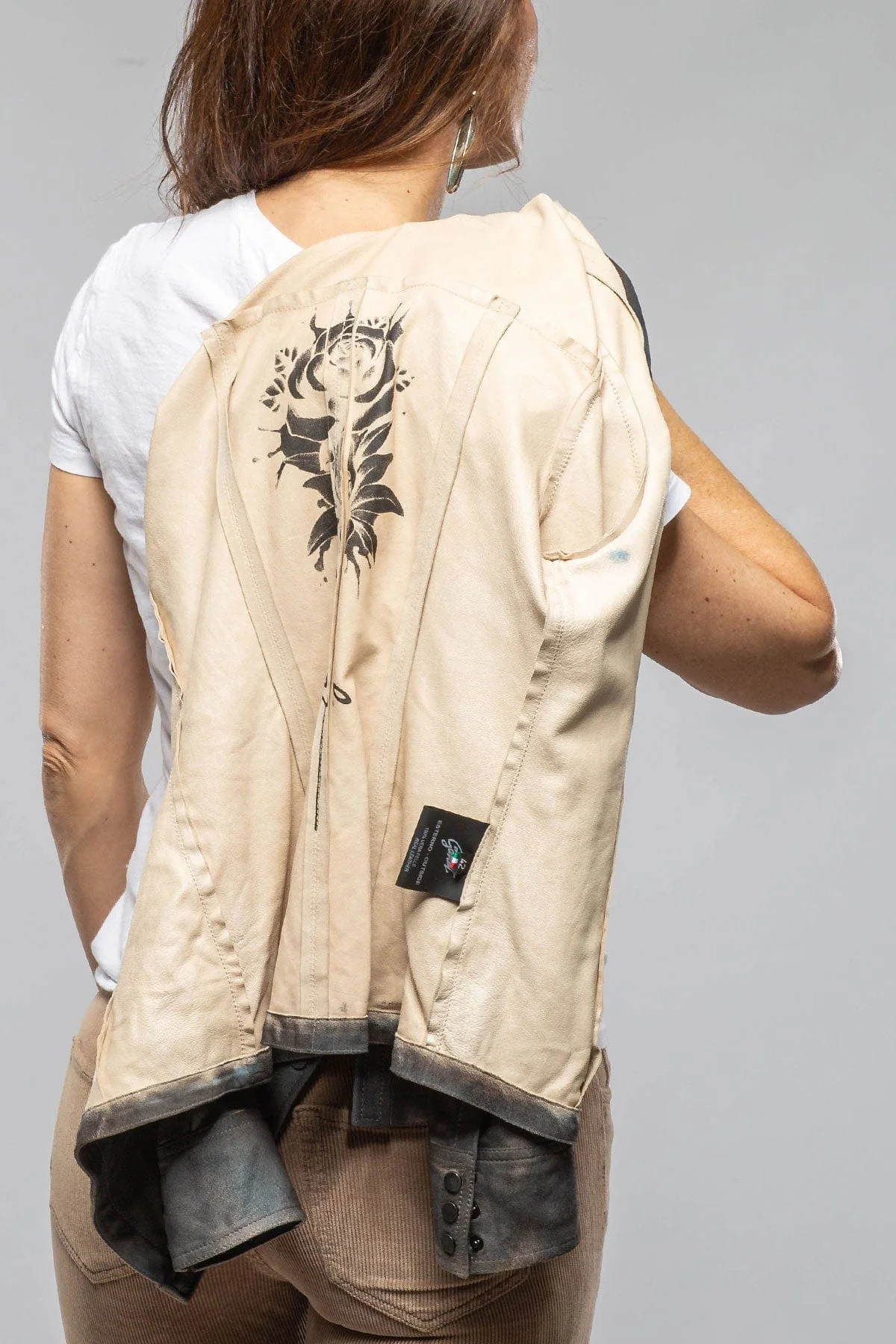 Yarrow Washed Suede Shirt In Charred Wood - Image 3
